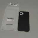 Casechics Compatible with iPhone Case,Luxury Matte Hard PC Slim Fit Ultra Thin Lightweight Camera Lens Protection Soft Shockproof Cover Phone Case (Black,iPhone 12 Pro)