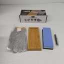 Sharp Pebble Premium Whetstone Knife Sharpening Stone 2 Side Grit 1000/6000 Waterstone- Whetstone Knife Sharpener- NonSlip Bamboo Base & Angle Guide