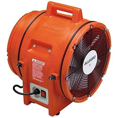 Allegro Industries 9543‐E Plastic Compaxial Blower, AC, 220V/50 Hz, 12"