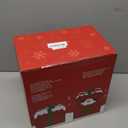 PEIDUO Animated Christmas Santa in Lighted Gift Box, Motion Sensor Christmas Music Decorative Lights, Under The Christmas Tree Present Decorations for Indoor Outdoor Yard Home Holiday Decor