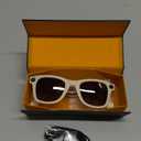 AI Smart Glasses with Camera, 8MP HD Camera Glasses, 1080P Video Recording Sunglasses, Real Time Translation, Voice Assistant, Open-Ear Audio for Travel, Meetings & Vlogging (Beige)