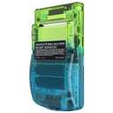 IPS Ready Upgraded eXtremeRate Gradient Translucent Green Blue Replacement Shell Full Housing Cover Buttons for Gameboy Color Fit for OSD IPS & Regular IPS & Standard LCD Not Console & IPS Screen