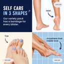 Dr. Frederick's Original Hydrocolloid Blister Bandages - 12 ct - Waterproof Heel Toe Pads - 40% More Cushioning - Blister Prevention & Treatment - Variety Pack Includes Heel, Toe, Spot Bandages