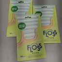 SmartLifeco Eco-Friendly Dental Floss Picks (200ct) - Flossers Made with Straw Wheat Blend, Superior Anti-Shred Thread for Tight Gaps, Tooth Pick Stick for Adults, Soft on Gum & Teeth, Vegan, Mint