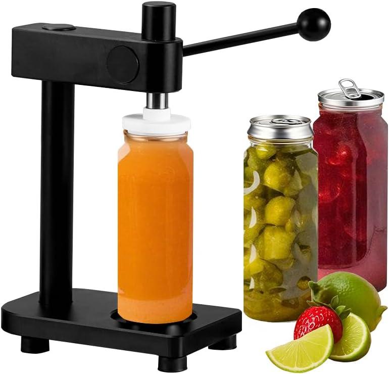 Manual Can Sealer Machine for Aluminum & Plastic Cans, Adjustable Height Cup Sealers for Homebrew, Craft Beer, Kombucha,Juice, Coffee Drinks