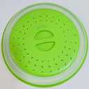 10.5 Inch Collapsible Microwave Splatter Cover, Dishwasher-safe, Microwave Plate Cover With Steam VentBPA-Free Silicone & Plastic (Green)