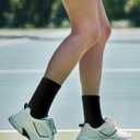 Duufin 15 Pairs Womens Crew Socks Mid Calf Casual Crew Socks for Women (Black)