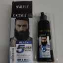 Mens Beard Dye For Men Black In Minutes, Grey Reducing Mustache & Beard Wash & Conditioner 3 In 1, Black Beard Dye Shampoo, Long-Lasting With Natural Extract, Gifts for Men Dad
