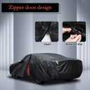 Car Cover Custom Fit for Dodge Challenger 2008-2025, Waterproof All Weather for Automobiles Full Exterior Cover Rain Sun Snow Protector with Door Zipper