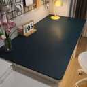 Leather Desk Mat, Office Desk Pad, Laptop Mat - Dark Blue, 47.2 * 15.7