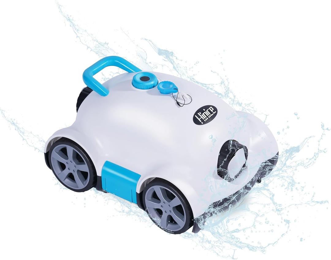 Cordless Robotic Pool Cleaner,Automatic Pool Vacuum Robot for In-Ground/Above Ground Pools,150 Min Runtime, IPX8 Waterproof, 2200 Sq Ft Coverage (White)