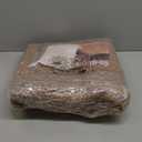 3x5 ft Washable Area Rug, Textured Natural Woven Low-Profile Entryway Rug with Non-Slip Backing, Neutral Light Brown Accent Rug for Bedroom, Living Room