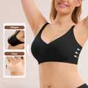 Angelhood 3 Pack Nursing Bras for Breastfeeding Seamless Pregnancy Maternity Bra Wireless Sleep Bralette with Extenders (L)