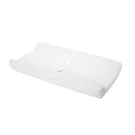 Cotton Baby Changing Pad Waterproof Liner Contoured Diaper Change Pad for Dresser by Sleepah Breathable & Washable Cover Three-Sided with Certipur Certified Foam 