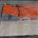 EUSOAR Birthday Gift Bag, 25pcs 12.5"x4.5"x11" Orange Paper Bags with Cloth Handles Bulk, Gift Wrap Treat Thank You Shopping Wrapping Bags for Wedding Baby Shower Birthday Party Favor