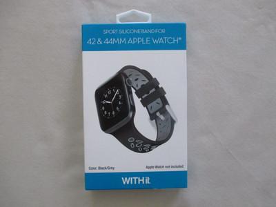 WITHit Designer Band Compatible with Apple Watch (Black - Elastic Woven Nylon, 42mm (Series 10) & 38/40/41mm)