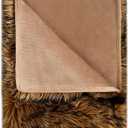 IHAPPYDOG Waterproof Dog Blanket for Small, Medium & Large Dogs  Faux Fur Pet Throw for Couch, Sofa, Bed & Car  Soft, Washable, Stain-Resistant, Durable Cover - Brown 40" x 30"