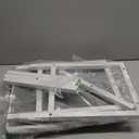 Small Vanity Stool, Cute Vanity Stools with Cushion, White Makeup Vanity Chair for Small Spaces, Living Room, Bedroom, Bathroom, Entryway, Ottoman Foot Rest for Couch Sillas Modern