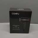 Hair Dryer, CONFU Blow Dryer with Diffuser, 21000PRM Professional Hairdryer, Portable Lightweight Fast Drying Negative Ionic Blow Dryer, Hair Diffuser for Curly Hair for Home Travel (Black)