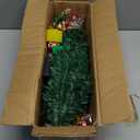 2 Pack Solar Mini Christmas Tree Decorations Lights, 30 Inch 8 Flashing Modes Waterproof Xmas Decor, 60 LED Lights with Ornaments 6 Lighted Gift Boxes for Porch Pathway Yard Garden (Multicolor)