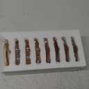 JUXYES 8 Pack Amber Tone Crystal Coasters Round Cup Mat, Glass Coasters for Drinks Coffee Tea Wine, Decorative Wine Bottle Coasters, Crystal Drink Coasters for Restaurant bar Kitchen Dining Table