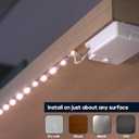 BestLuz Battery Powered LED Strip Lights, Wireless LED Strip Lights 40 inch x 3 Pack for Kitchen Under Cabinet Lighting, Shelves, Under Counter, Closet, Cordless Click Light, Neutral White 4000K