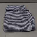 JES&MEDIS Pack of 2 Pillowcase Cotton Striped Home Decor Square Throw Pillow Covers Set for Office Bed Car Club 18 x 18 Inches 45 x 45 cm Blue and White