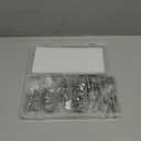 M6-1.0 x 12/16/20/30/45 Flange Hex Bolt Assortment Kit, 180pcs Stainless Steel Metric Flange Head Bolts and Nuts Set.