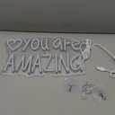 You Are Amazing Neon Sign Wall Decor for Bedroom Class Room Bar Pub Club Nursery Hanging,Dimmable USB Pink Led Light for Wedding Birthday Party Women Christmas Gifts