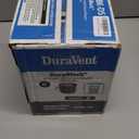 DuraVent 6 Inches 24 Gauge Steel Single Wall Air Insulated Damper Section As Wood Burning Stove Top Connecting Adapter, Black