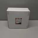 Rubtlamp 125Pcs Christmas Plastic Plates, Plastic Red Plates with Snow Christmas Tree, christmas Dinnerware Disposable Include 25 Party Red Dinner Platos,25 Fancy Salad plate,75 Gold Cutlery