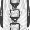 GoSports 8 x 4 ft Football Throwing Target Net - Choose Black or Red