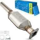 High Flow 15634 Catalytic Converter Fit for 1987-1992 Wrangler 2.5/4.0L1986-1992 Cherokee 2.5/4.0L; Comanche 2.5/4.0L1986-1990 Wagoneer 2.5/4.0L1988-1992 Premier 3.0L1990-1992 Monaco 3.0L