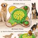 HOPET Snuffle Mat for Dogs Large Breed, 28.3''x28.3'' Interactive Puzzle Dog Food Mat, Easy to Clean, Durable, Mental Stimulation & Slow Feeding Game for All Breeds
