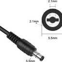 12V DC 2A Wall Power Supply Adapter with 2.1mm x 5.5 Plug 2A(2000MA) AC 100-240V to DC 12Volt Transformers, Switching Power Source Adaptor for 12V 3528/5050 LED Strip Lights