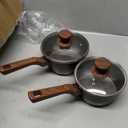 12Pcs Pots and Pans Set, Nonstick Cookware Sets, Non Stick Pots and Pan Set with Frying Pans, Saucepans, Steamer Silicone Shovel Spoon