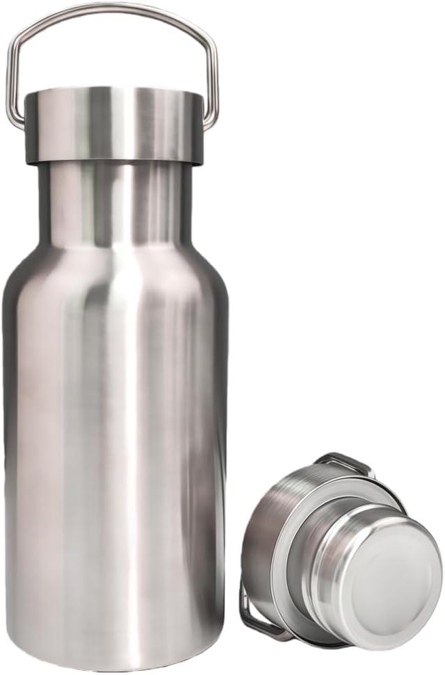 Vacuum Insulated Stainless Steel Water Bottle Insulated Water Bottle Wide Mouth Insulated Metal Bottle for Cold Drinks I BPA-Free Bottle for Travel (12oz)