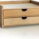 Prosumer's Choice 2-Tier Desk Organizer with Dual Pull-Out Drawers for Countertop - Compact Desk Storage Solution for Documents, Paper and Other Supplies - Office Organization - Fully Assembled