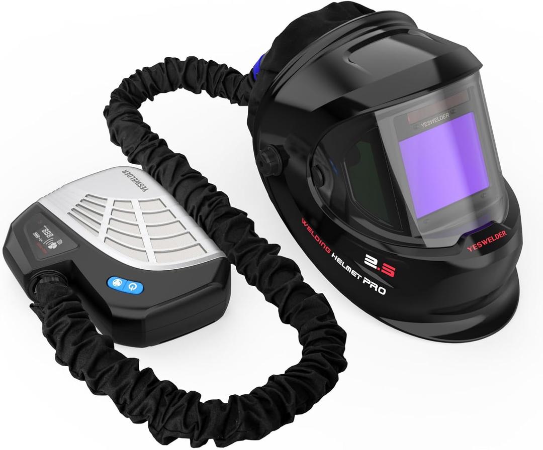 YESWELDER Powered Air Purifying Respirator Auto Darkening Welding Helmet LYG-Q800D