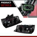 Nakkaa Pair Tail Lights W/Bulbs Compatible with 2003-2006 Silverado 1500 2500 3500HD Red Brake Lamps Left and Right GM2800174 GM2801174