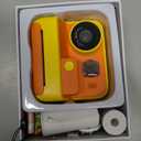 Mafiti Kids Camera Instant Print, 48MP Digital Camera Selfie 1080P Video with 32G TF Card, Toys Gifts for Girls Boys Aged 3-12 for Christmas/Birthday/Holiday (Orange)
