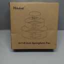 Springform Pan Set of 3 Leakproof Spring Form Pans for Cheesecake, Nonstick 4 7 9 Inch Cheesecake Pan with Silicone Protector, Springform Cheese Cake Pans Sets for Baking with 50Pcs Parchment Paper