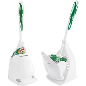 Libman Designer Bowl Brush and Caddy - 2 Pack - Toilet Brush and Holder Set, Non-Scratch, Bathroom Brush, Hygenic Caddy with Drying Slits