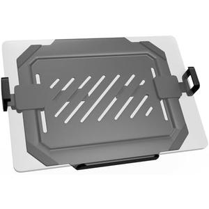 Laptop VESA Mount Tray Holder for Monitor Arms and Stands 75x75mm 100x100mm Clamp Notebook Adjustable 12 to 17 inch Black Universal