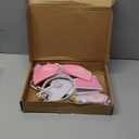 12 ft Skeleton Easter Costume Accessories Include Happy Easter Banner Bunny Ears Headband Pink Bow Giant Sized Skeleton Outfit Set for Holiday Garden Patio Lawn Decor