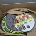 Resuable Leaf Bag 2 Pack, Collapsible Trash Can for Camping, Garden Waste Bag Pop Up, 120L Large Yard Waste Container with Drain Holes and Drawstrings for Windy Days