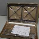 Giikin Countertop Shelf Organizer, Cupboard Stand Spice Rack, Retro Style Cabinet Shelf for Pantry, Kitchen, Bathroom, Reading Room, Bedroom to Save Space (7.8" D x 15.7" W x 9.4" H, Rustic Brown)