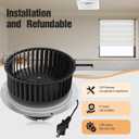 Compatible with Nutone QT-110N-B, QT-80-N-B, QT-90N-B,QT-9093, QT-100L, QT110NQT80,Bathroom Fan Motor,110CFM,3.0Sones Bathroom Fan Motor & Blower Wheel,Replace for Motor Number S0695B000, S0696B000