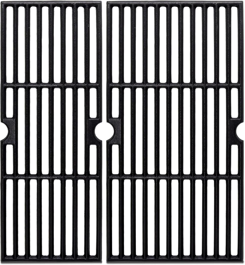 Grill Grates for Charbroil Performance 2 Burner 463673519 Replacement Parts, Cast Iron Cooking Grate for Char-Broil 463625217, 463625219, G470-0002-W1, G470-0003-W1, G321-0005-W1, G321-0006-W1
