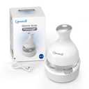 Electric Scalp Massager, Cordless Hair Scalp Massager Portable Head Scratching Massager with 4 Modes Vibration Comb for Hair Growth, Deep Cleansing and Stress Relaxation (White)